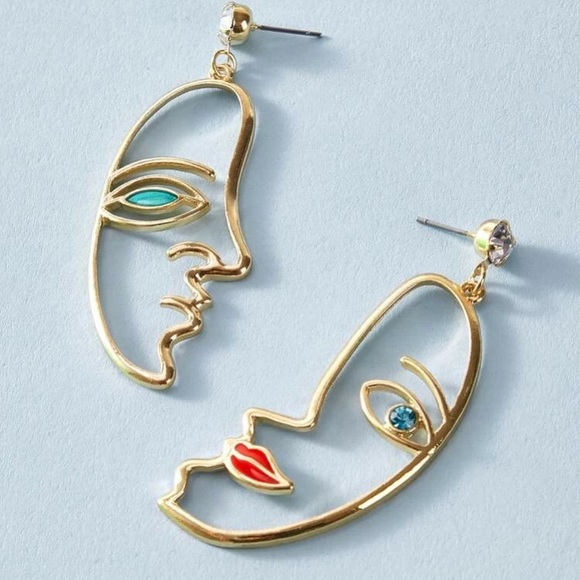 Urban Outfitters Jewelry - Brand new face earrings